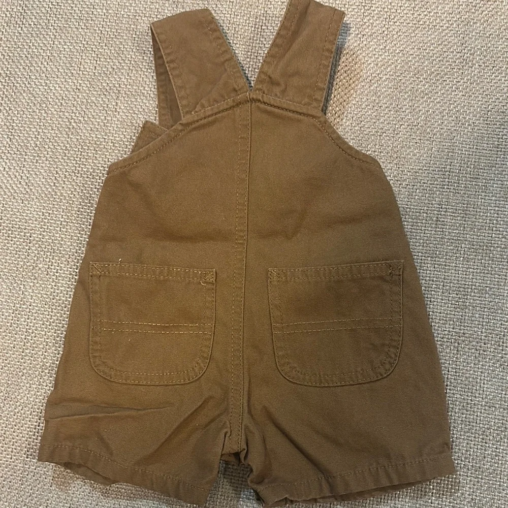 Carhartt Brown Overalls Sturdy Cotton Adjustable Straps